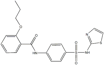 2-propoxy-N-{4-[(1,3-thiazol-2-ylamino)sulfonyl]phenyl}benzamide|