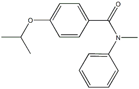 4-isopropoxy-N-methyl-N-phenylbenzamide Struktur