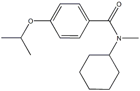 N-cyclohexyl-4-isopropoxy-N-methylbenzamide Struktur