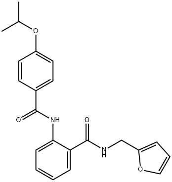 N-(2-furylmethyl)-2-[(4-isopropoxybenzoyl)amino]benzamide Structure