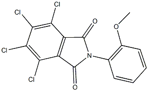 4,5,6,7-tetrachloro-2-(2-methoxyphenyl)-1H-isoindole-1,3(2H)-dione Structure