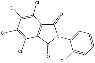 4,5,6,7-tetrachloro-2-(2-chlorophenyl)-1H-isoindole-1,3(2H)-dione Struktur