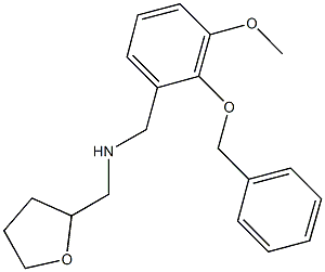 N-[2-(benzyloxy)-3-methoxybenzyl]-N-(tetrahydro-2-furanylmethyl)amine Structure