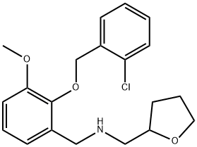 N-{2-[(2-chlorobenzyl)oxy]-3-methoxybenzyl}-N-(tetrahydro-2-furanylmethyl)amine 结构式