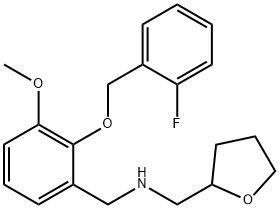 N-{2-[(2-fluorobenzyl)oxy]-3-methoxybenzyl}-N-(tetrahydro-2-furanylmethyl)amine Structure