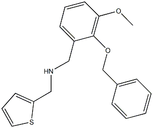 N-[2-(benzyloxy)-3-methoxybenzyl]-N-(2-thienylmethyl)amine Struktur