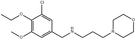 N-(3-chloro-4-ethoxy-5-methoxybenzyl)-N-[3-(4-morpholinyl)propyl]amine Structure