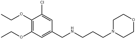 N-(3-chloro-4,5-diethoxybenzyl)-N-[3-(4-morpholinyl)propyl]amine 结构式