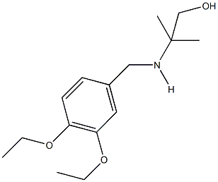 2-[(3,4-diethoxybenzyl)amino]-2-methyl-1-propanol 结构式