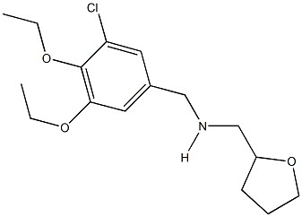 N-(3-chloro-4,5-diethoxybenzyl)-N-(tetrahydro-2-furanylmethyl)amine 化学構造式