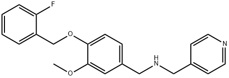 N-{4-[(2-fluorobenzyl)oxy]-3-methoxybenzyl}-N-(4-pyridinylmethyl)amine Structure