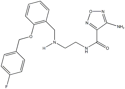 4-amino-N-[2-({2-[(4-fluorobenzyl)oxy]benzyl}amino)ethyl]-1,2,5-oxadiazole-3-carboxamide|