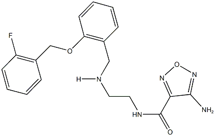 4-amino-N-[2-({2-[(2-fluorobenzyl)oxy]benzyl}amino)ethyl]-1,2,5-oxadiazole-3-carboxamide|