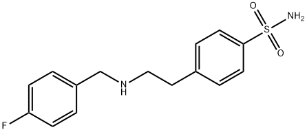 4-{2-[(4-fluorobenzyl)amino]ethyl}benzenesulfonamide Struktur