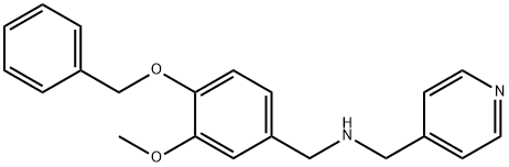 N-[4-(benzyloxy)-3-methoxybenzyl]-N-(4-pyridinylmethyl)amine Struktur