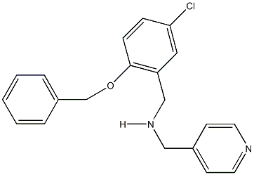 N-[2-(benzyloxy)-5-chlorobenzyl]-N-(4-pyridinylmethyl)amine Structure