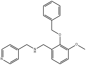 N-[2-(benzyloxy)-3-methoxybenzyl]-N-(4-pyridinylmethyl)amine Structure