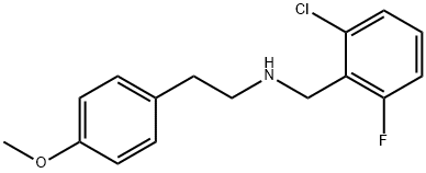 N-(2-chloro-6-fluorobenzyl)-N-[2-(4-methoxyphenyl)ethyl]amine 结构式