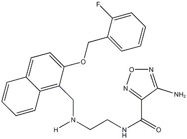 880807-65-8 4-amino-N-{2-[({2-[(2-fluorobenzyl)oxy]-1-naphthyl}methyl)amino]ethyl}-1,2,5-oxadiazole-3-carboxamide