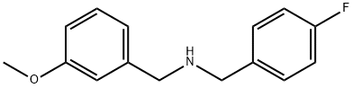 N-(4-fluorobenzyl)-N-(3-methoxybenzyl)amine Structure