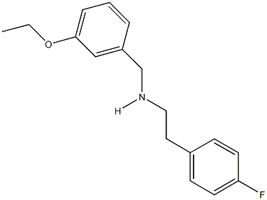N-(3-ethoxybenzyl)-N-[2-(4-fluorophenyl)ethyl]amine Struktur