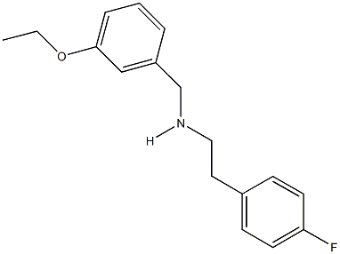 N-(3-ethoxybenzyl)-N-[2-(4-fluorophenyl)ethyl]amine 结构式