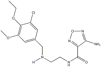 880808-06-0 4-amino-N-{2-[(3-chloro-4-ethoxy-5-methoxybenzyl)amino]ethyl}-1,2,5-oxadiazole-3-carboxamide