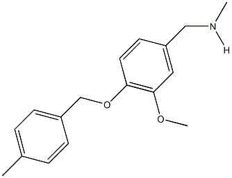 N-{3-methoxy-4-[(4-methylbenzyl)oxy]benzyl}-N-methylamine Structure