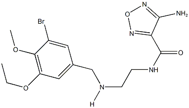 4-amino-N-{2-[(3-bromo-5-ethoxy-4-methoxybenzyl)amino]ethyl}-1,2,5-oxadiazole-3-carboxamide Structure