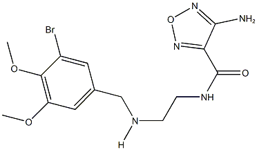 4-amino-N-{2-[(3-bromo-4,5-dimethoxybenzyl)amino]ethyl}-1,2,5-oxadiazole-3-carboxamide Structure