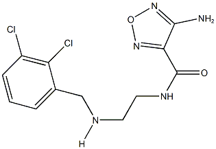 4-amino-N-{2-[(2,3-dichlorobenzyl)amino]ethyl}-1,2,5-oxadiazole-3-carboxamide Structure