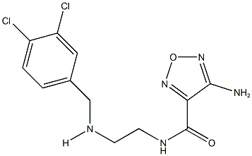 4-amino-N-{2-[(3,4-dichlorobenzyl)amino]ethyl}-1,2,5-oxadiazole-3-carboxamide Structure