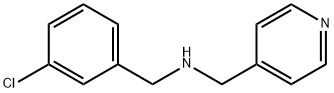 N-(3-chlorobenzyl)-N-(4-pyridinylmethyl)amine 化学構造式