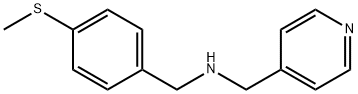 N-[4-(methylsulfanyl)benzyl]-N-(4-pyridinylmethyl)amine Structure