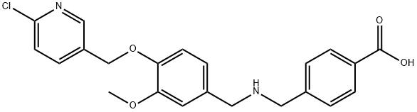 880809-62-1 4-[({4-[(6-chloro-3-pyridinyl)methoxy]-3-methoxybenzyl}amino)methyl]benzoic acid