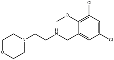 N-(3,5-dichloro-2-methoxybenzyl)-N-[2-(4-morpholinyl)ethyl]amine Struktur