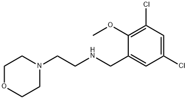 N-(3,5-dichloro-2-methoxybenzyl)-N-[2-(4-morpholinyl)ethyl]amine Structure