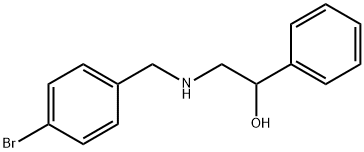2-[(4-bromobenzyl)amino]-1-phenylethanol Struktur