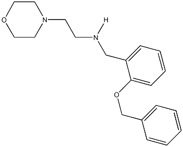 N-[2-(benzyloxy)benzyl]-N-[2-(4-morpholinyl)ethyl]amine Struktur