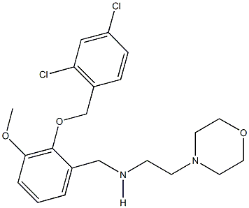 N-{2-[(2,4-dichlorobenzyl)oxy]-3-methoxybenzyl}-N-[2-(4-morpholinyl)ethyl]amine Structure