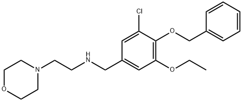 N-[4-(benzyloxy)-3-chloro-5-ethoxybenzyl]-N-[2-(4-morpholinyl)ethyl]amine Struktur