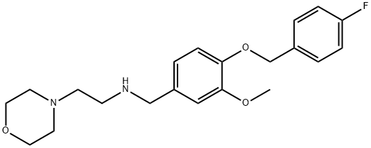 N-{4-[(4-fluorobenzyl)oxy]-3-methoxybenzyl}-N-[2-(4-morpholinyl)ethyl]amine Structure