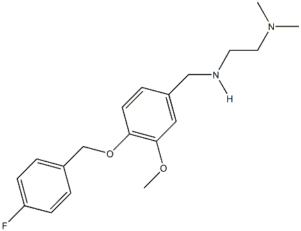 N-[2-(dimethylamino)ethyl]-N-{4-[(4-fluorobenzyl)oxy]-3-methoxybenzyl}amine Structure