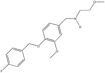 N-{4-[(4-fluorobenzyl)oxy]-3-methoxybenzyl}-N-(2-methoxyethyl)amine Structure