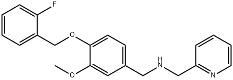 N-{4-[(2-fluorobenzyl)oxy]-3-methoxybenzyl}-N-(2-pyridinylmethyl)amine,880811-10-9,结构式