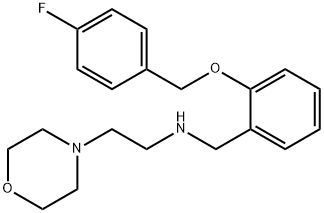 N-{2-[(4-fluorobenzyl)oxy]benzyl}-N-[2-(4-morpholinyl)ethyl]amine 化学構造式