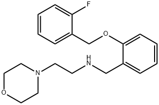 N-{2-[(2-fluorobenzyl)oxy]benzyl}-N-[2-(4-morpholinyl)ethyl]amine Struktur