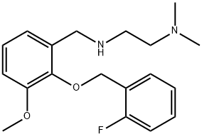 N-[2-(dimethylamino)ethyl]-N-{2-[(2-fluorobenzyl)oxy]-3-methoxybenzyl}amine Struktur