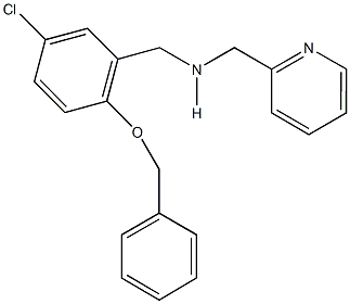 N-[2-(benzyloxy)-5-chlorobenzyl]-N-(2-pyridinylmethyl)amine Structure