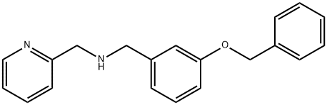 N-[3-(benzyloxy)benzyl]-N-(2-pyridinylmethyl)amine Structure